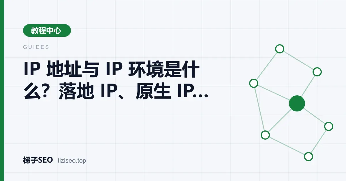 入口 IP、落地 IP 与目标网站之间关系的 IP 环境示意图