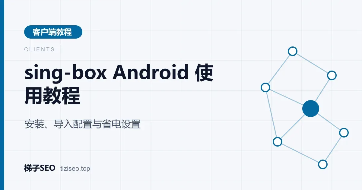 安卓手机上 sing-box 客户端配置列表与启动按钮的界面示意图
